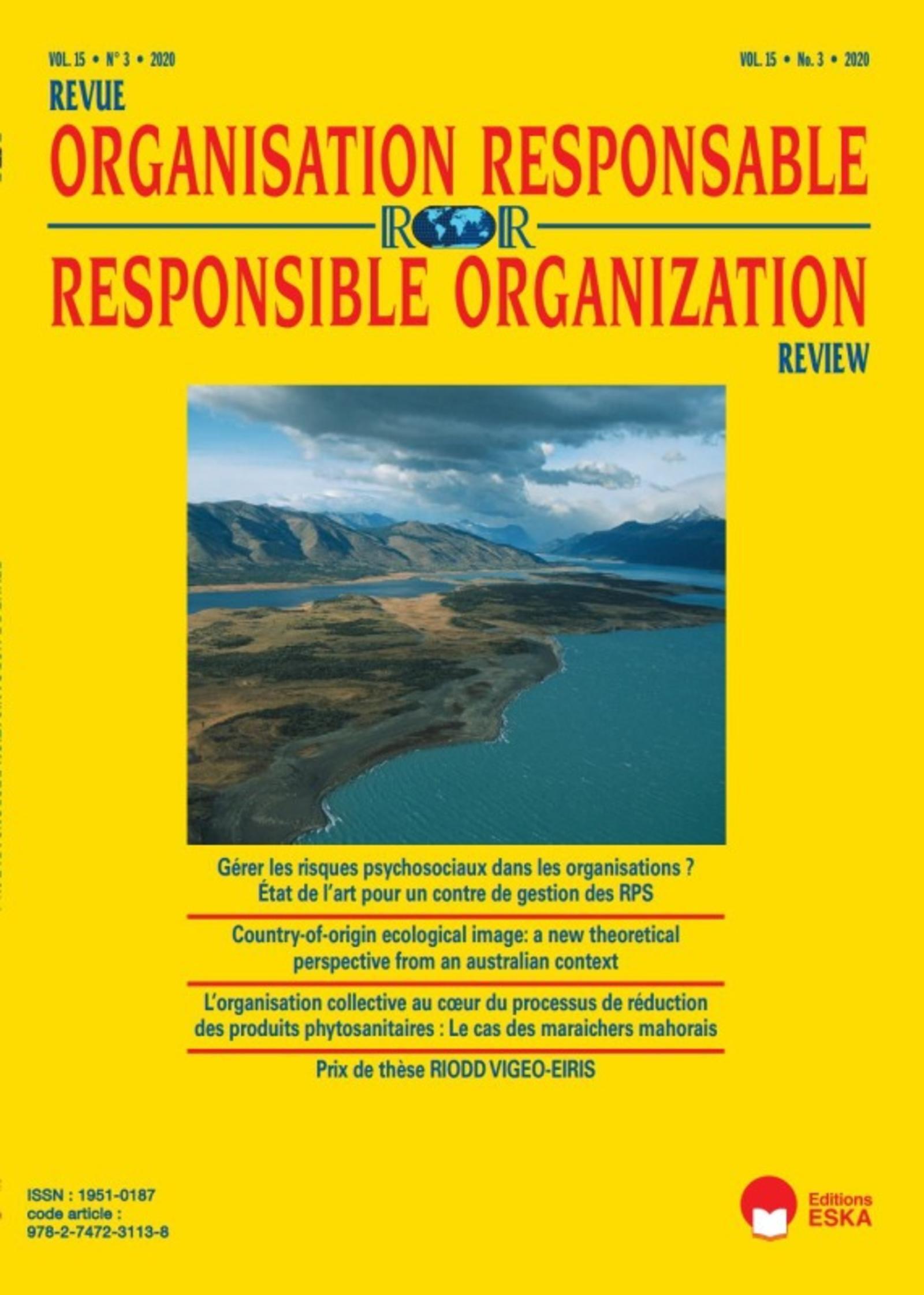 GERER LES RISQUES PSYCHOSOCIAUX DANS LES ORGANISATIONS ? ROR 3-2020