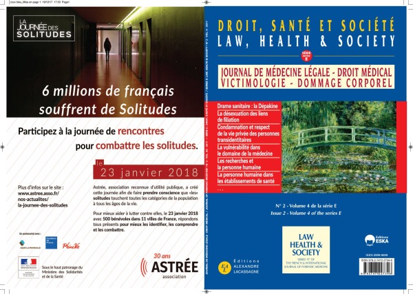 DROIT SANTE ET SOCIETE N°2-VOL4-SERIE-2017