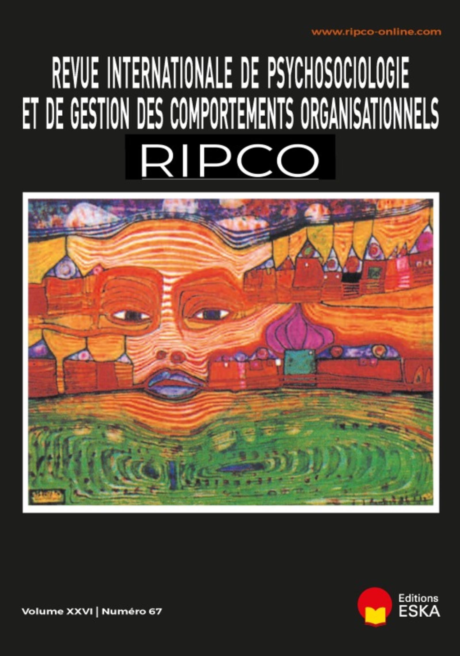 REVUE INTERNATIONALE DE PSYCHOSOCIOLOGIE N°67 VOL XXVI