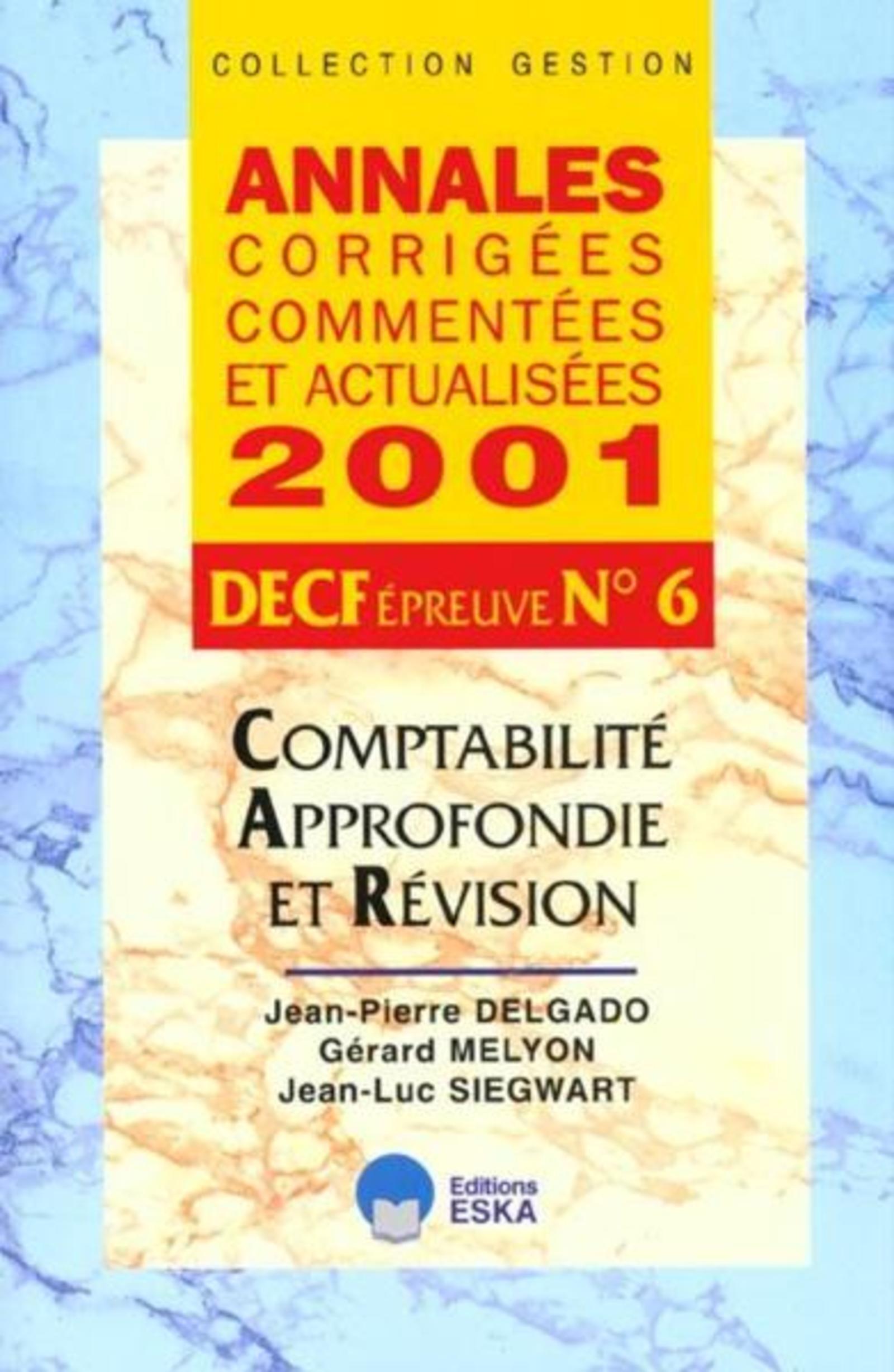 COMPTABILITE APPROFONDIE REVISION DECF 6