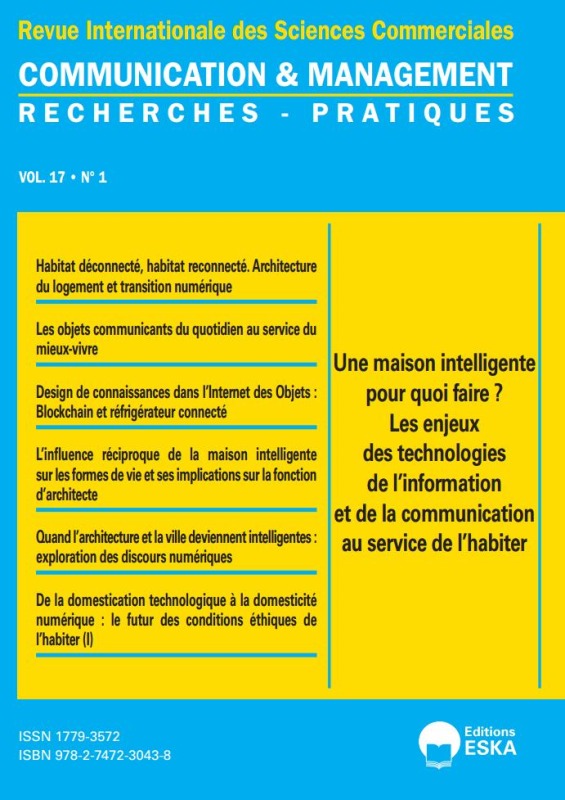 UNE MAISON INTELLIGENTE POUR QUOI FAIRE ? LES ENJEUX DES TECHNOLOGIES..CM 1-2020