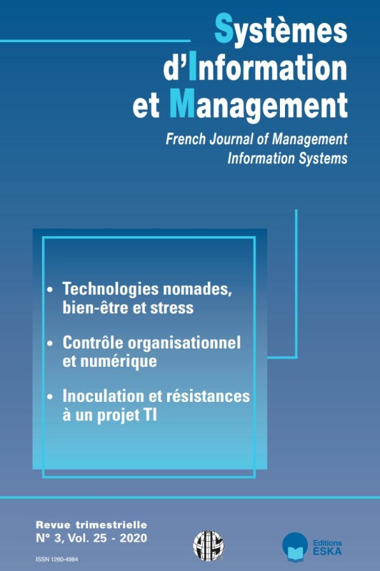 CONTROLE ORGANISATIONNEL ET NUMERIQUE - SIM 3-2020