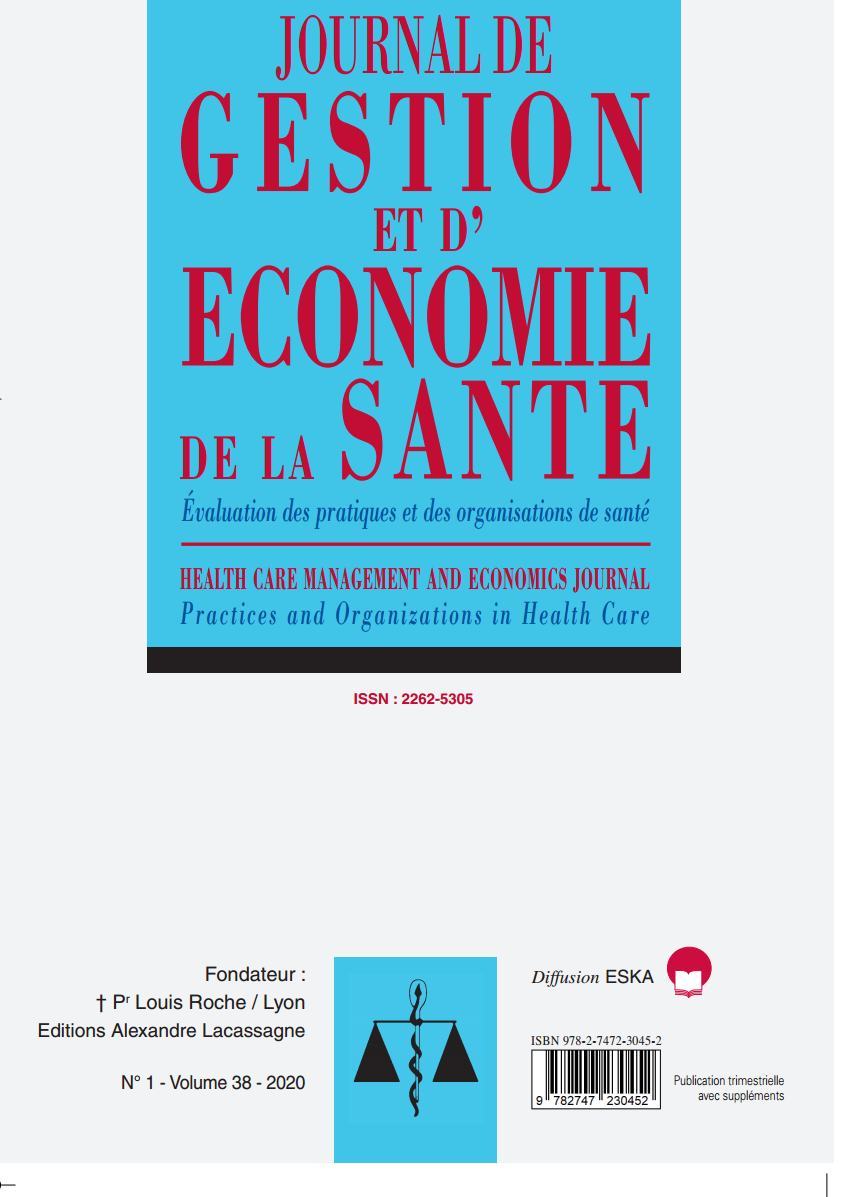 EVALUATION DES PRATIQUES ET DES ORGANISATIONS DE SANTE - JGES 1-2020