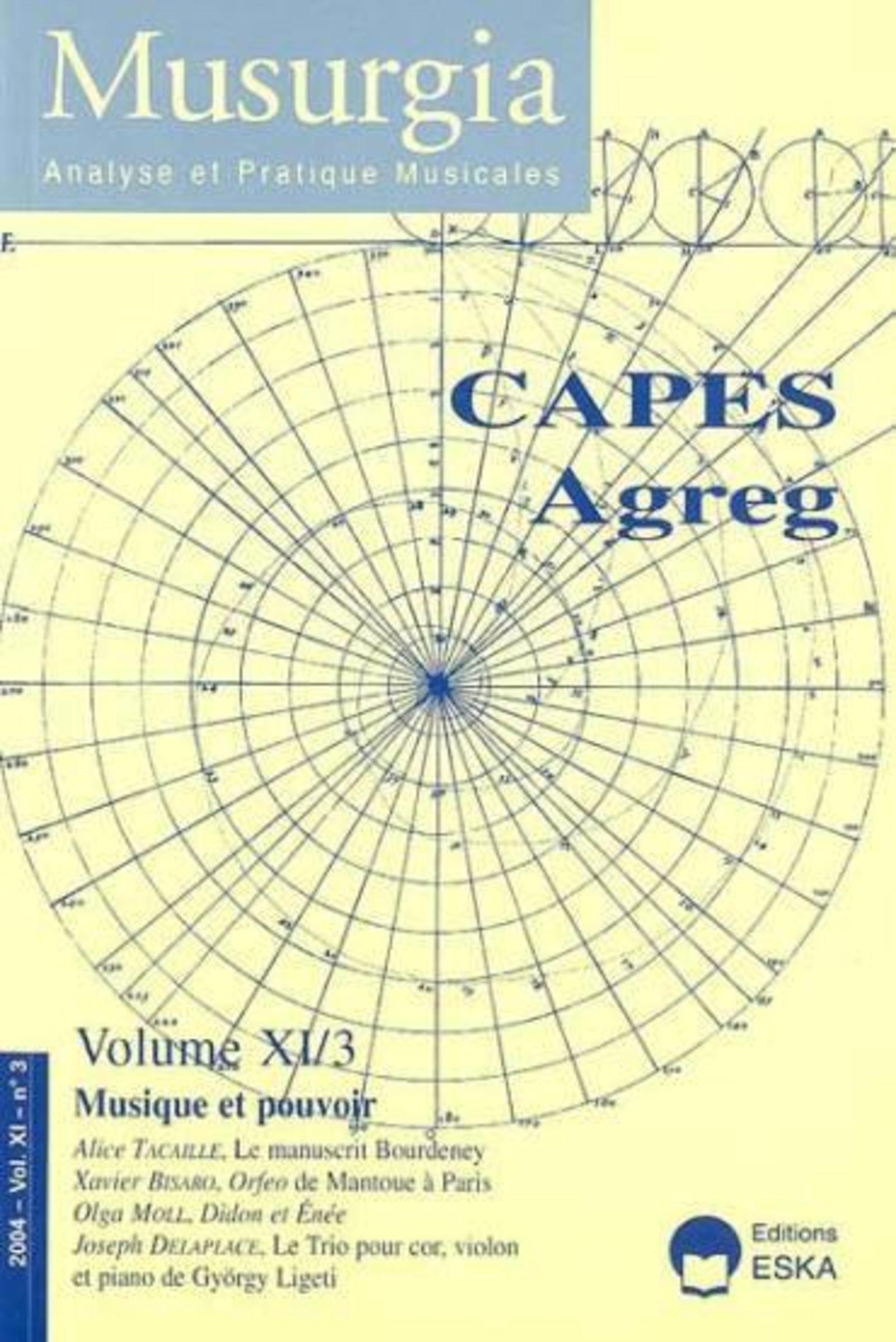 MUSURGIA VOL.XI N 3 MUSIQUE ET POUVOIR