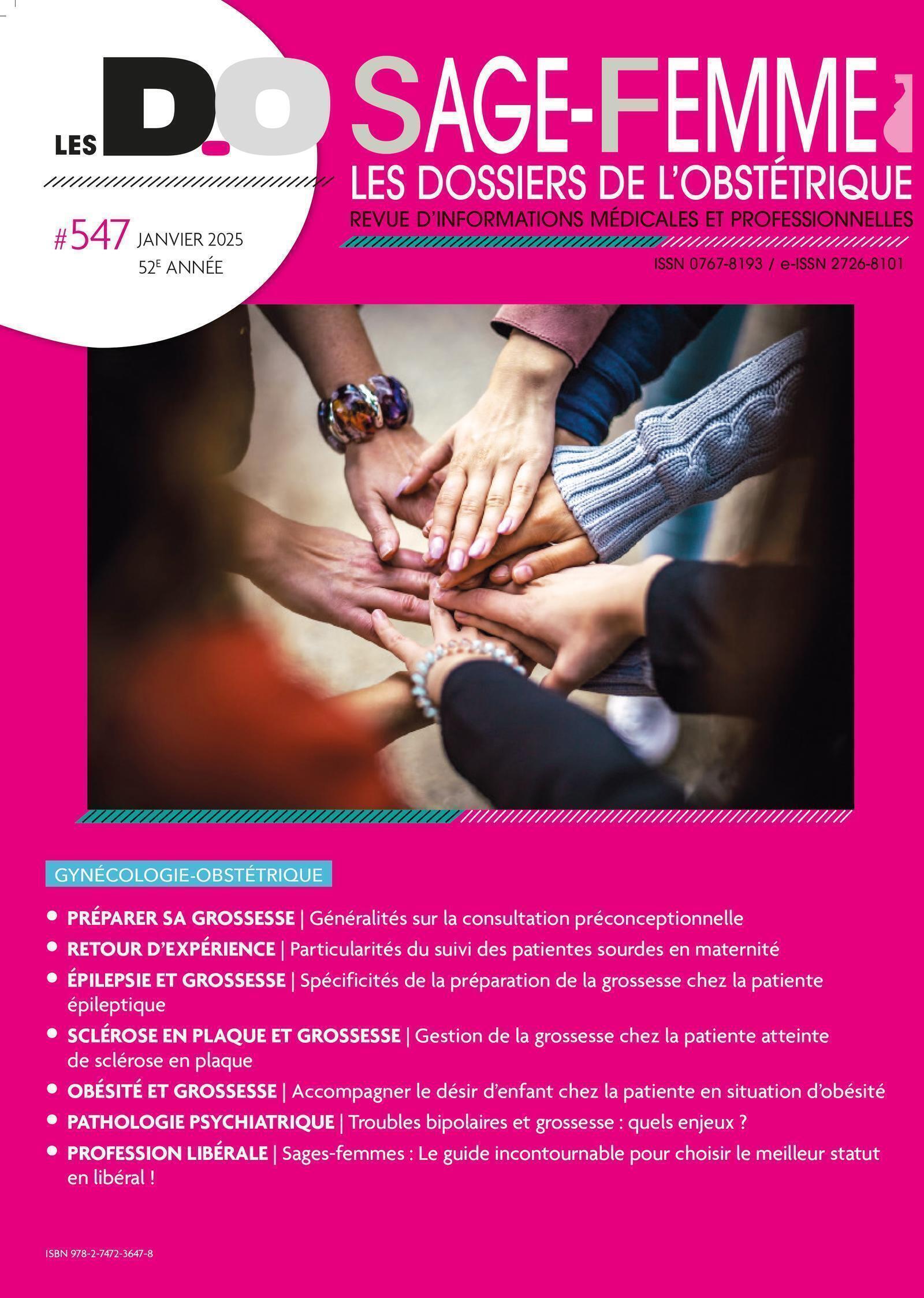 Les dossiers de l'obstétrique n°547-Janvier 2025
