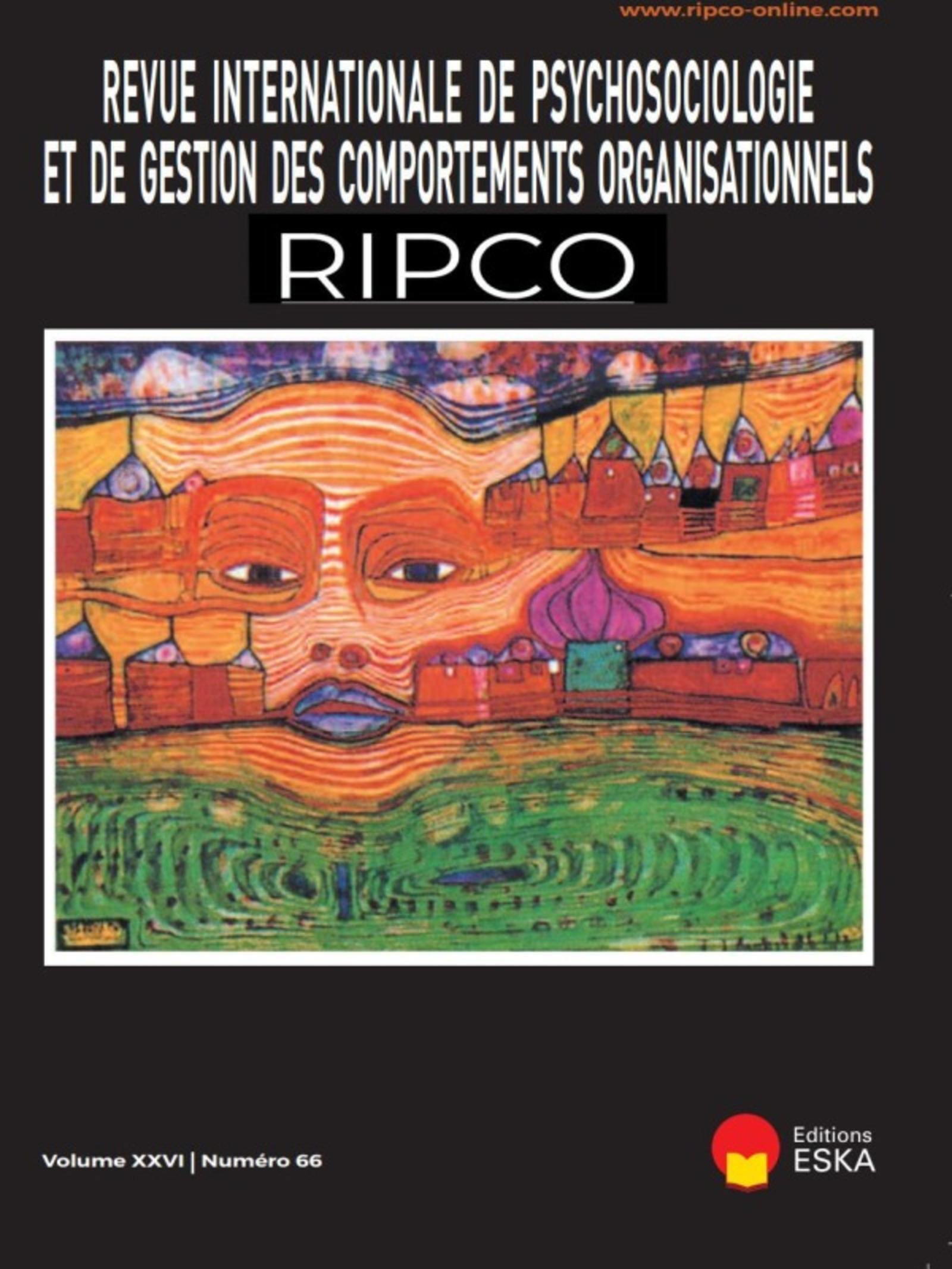 REVUE INTERNATIONALE DE PSYCHOSOCIOLOGIE N°66 VOL XXVI