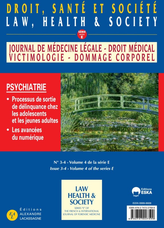 DROIT SANTE ET SOCIETE N°3-4 VOL4-SERIE E-2017