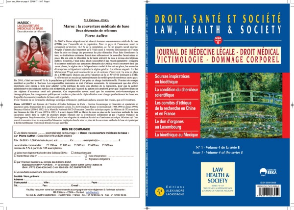 DROIT SANTE ET SOCIETE N1-VOL4-SERIE E-2017