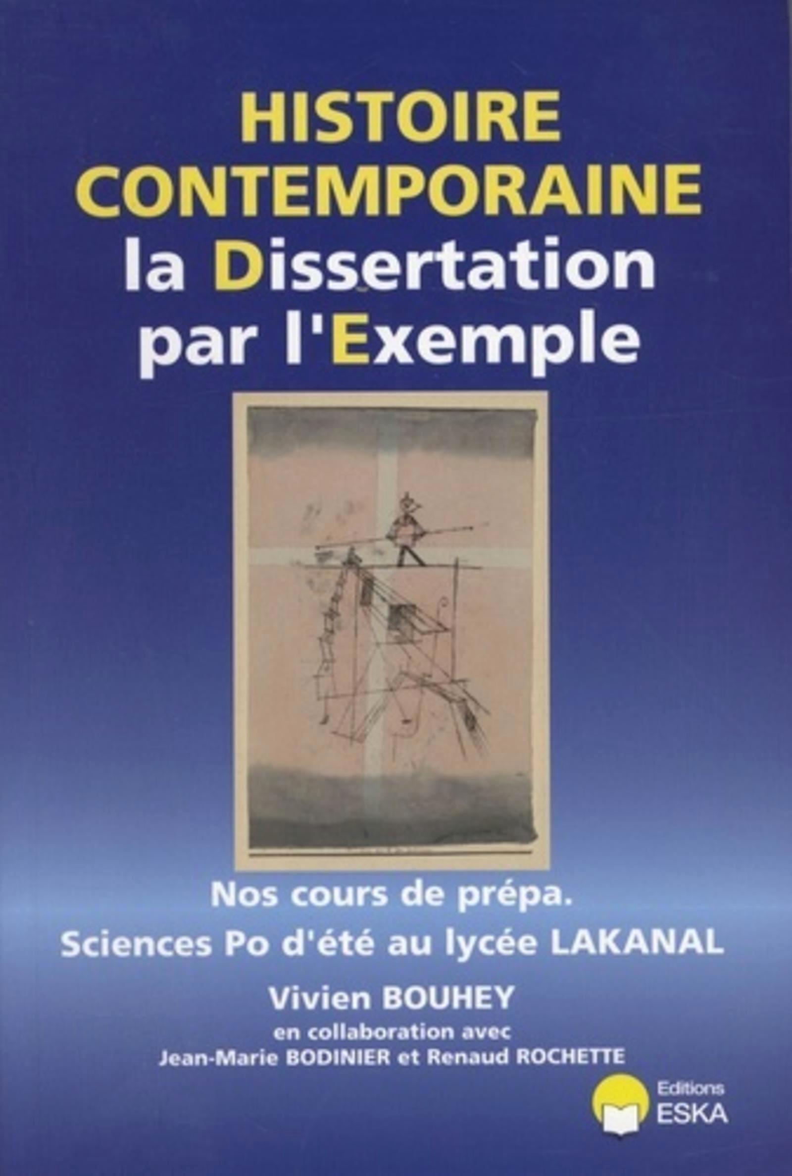 HISTOIRE CONTEMPORAINE LA DISSERTATION P