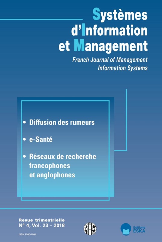 RESEAUX DE RECHERCHE FRANCOPHONES ET ANGLOPHONES-SIM N°4 VOL 23-2018