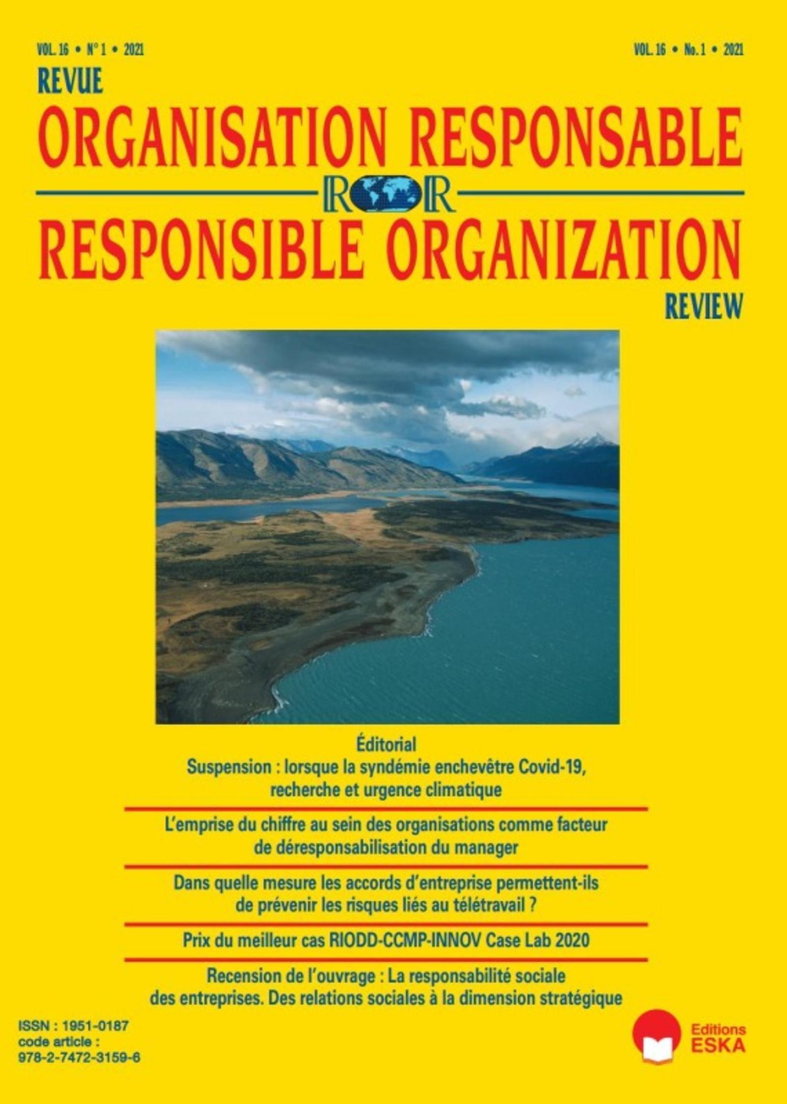 L'EMPRISE DU CHIFFRE AU SEIN DES ORGA.COMME FACTEUR DE DERESPONSABILISATION DU..