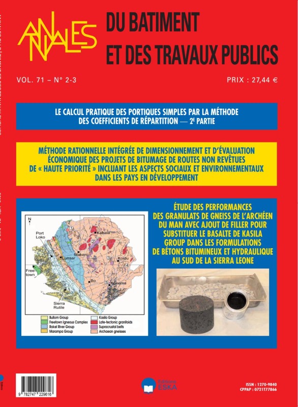 LE CALCUL PRATIQUE DES PORTIQUES SIMPLES PAR LA METHODE...2EME PARTIE-BTP 2-3/19