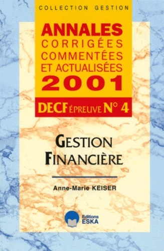 DECF N 4-GESTION FINANCIERE-ACCA 2001-