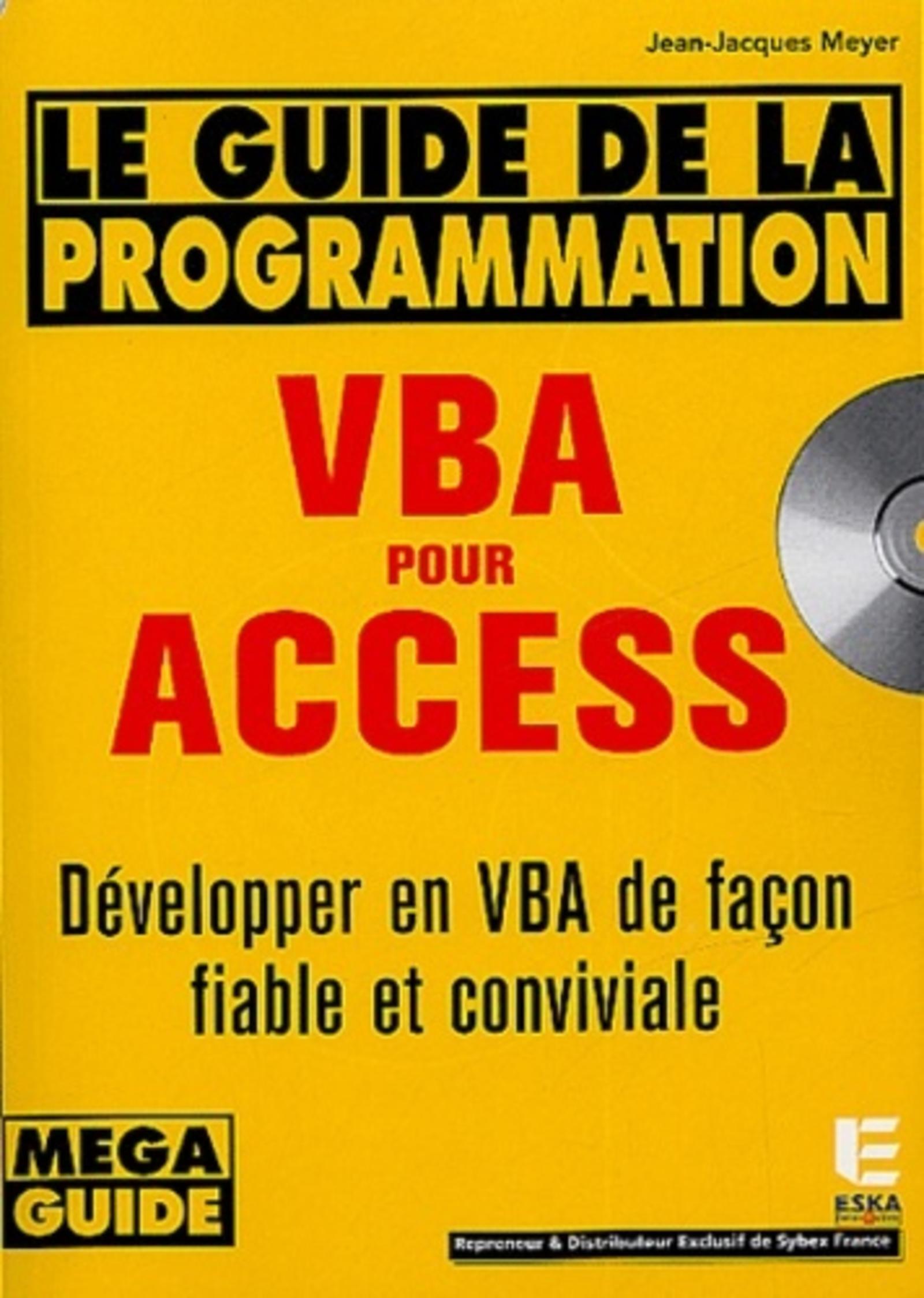 GUIDE PROGRAMMATION VBA POUR ACCESS