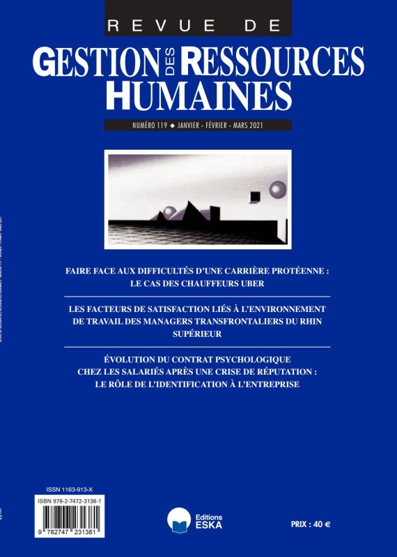LES FACTEURS DE SATISFACTION LIES A L'ENVIRONNEMENT DE TRAVAIL DES MANAGERS