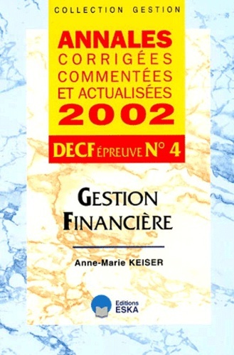 DECF N 4-GESTION FINANCIERE-ACCA 2002-