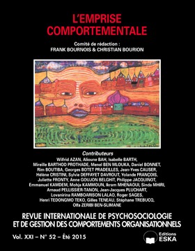 RIP 52 VOL XXI ETE 2015 L'EMPRISE COMPORTEMENTALE