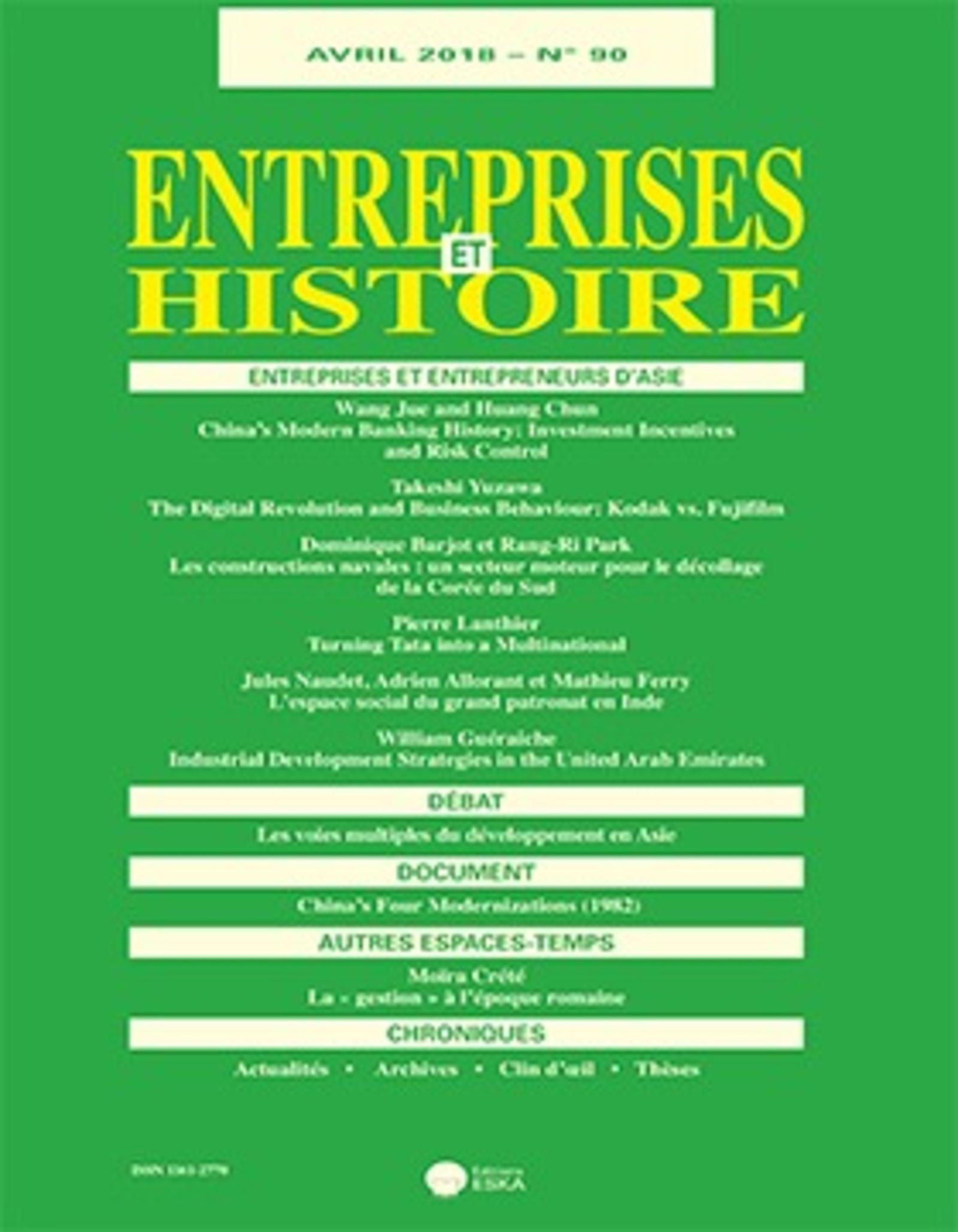 ENTREPRISES ET ENTREPRENEURS D'ASIE-EH 90-AVRIL 2018