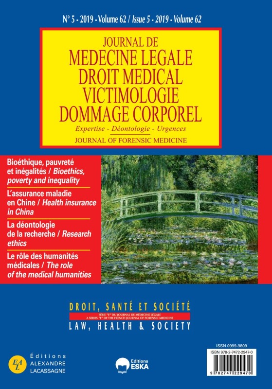 BIOETHIQUE, PAUVRETE ET INEGALITES-JML 5 VOL 62-2019