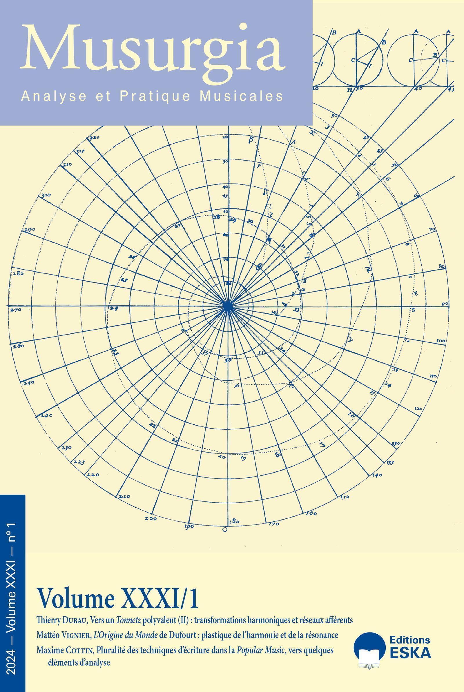 Musurgia volume XXXI n°1