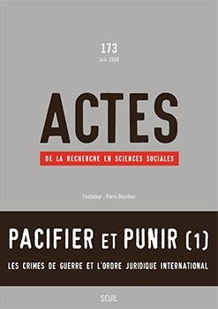 Actes de la recherche en sciences sociales, n°173