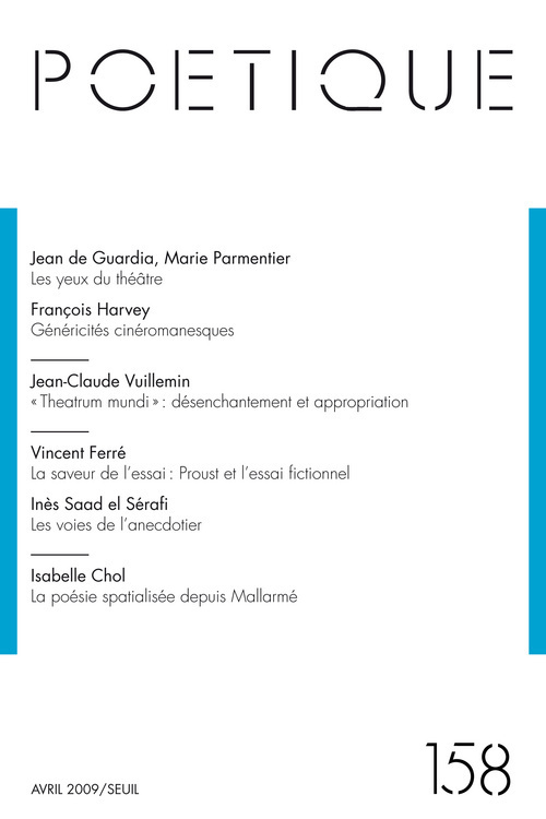 Poétique,  n°158
