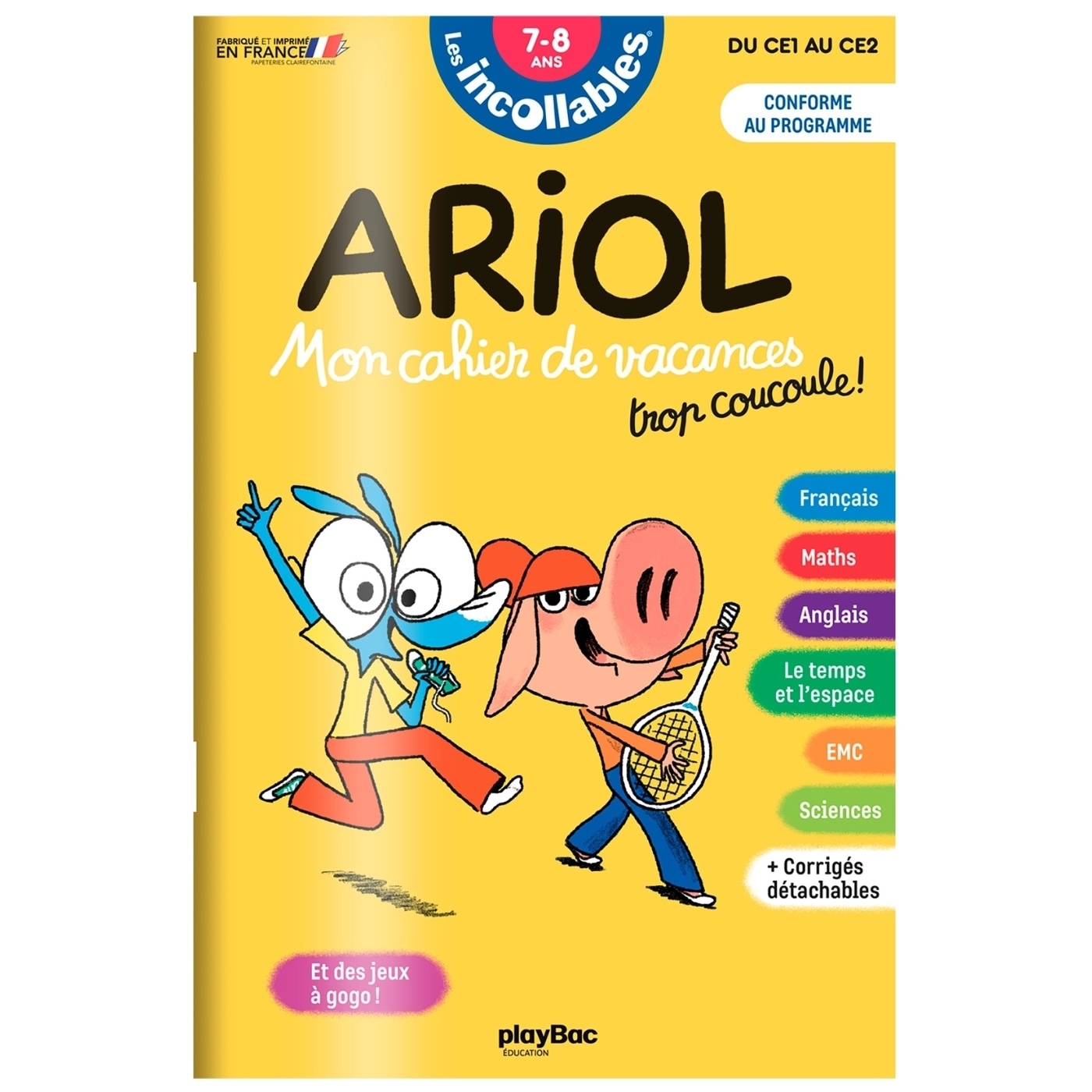 Cahier de vacances 2026 Ariol - Les incollables - CE1 au CE2 - 7/8 ans