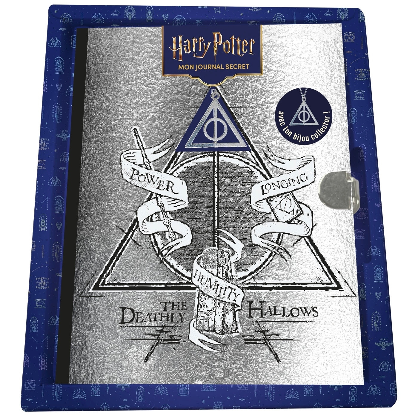 Harry Potter - Mon journal secret reliques de la mort avec pendentif