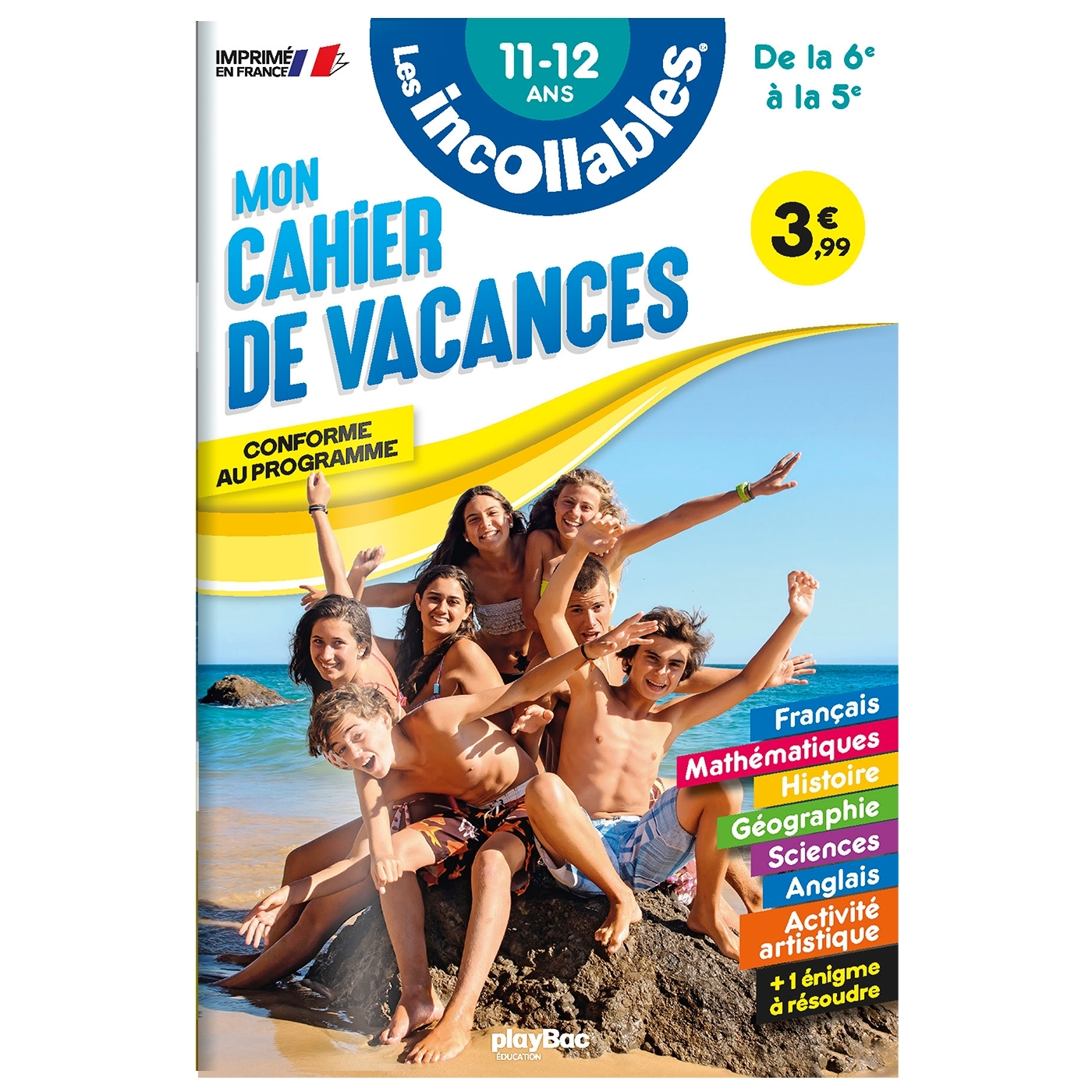 Cahier de vacances 2026 - Les incollables - 6e à 5e - 11/12 ans