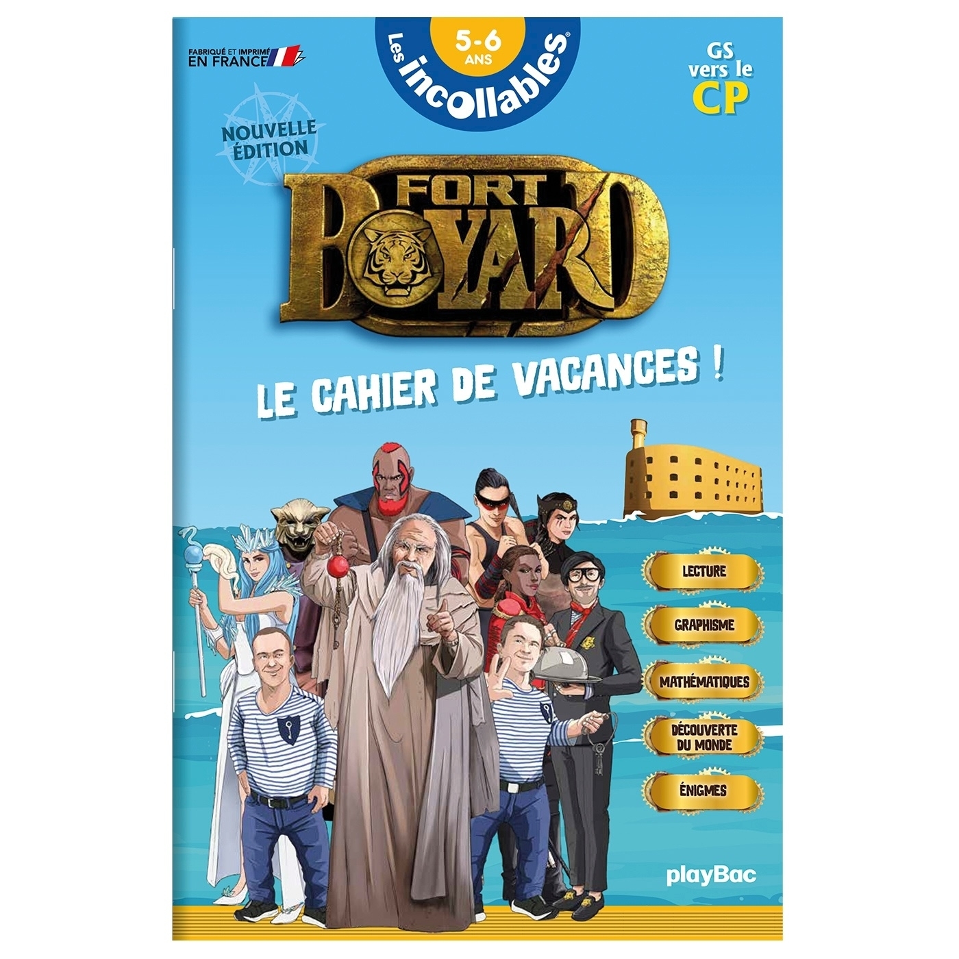 Cahier de vacances 2026 Fort Boyard - Les incollables - Grande Section au CP - 5/6 ans