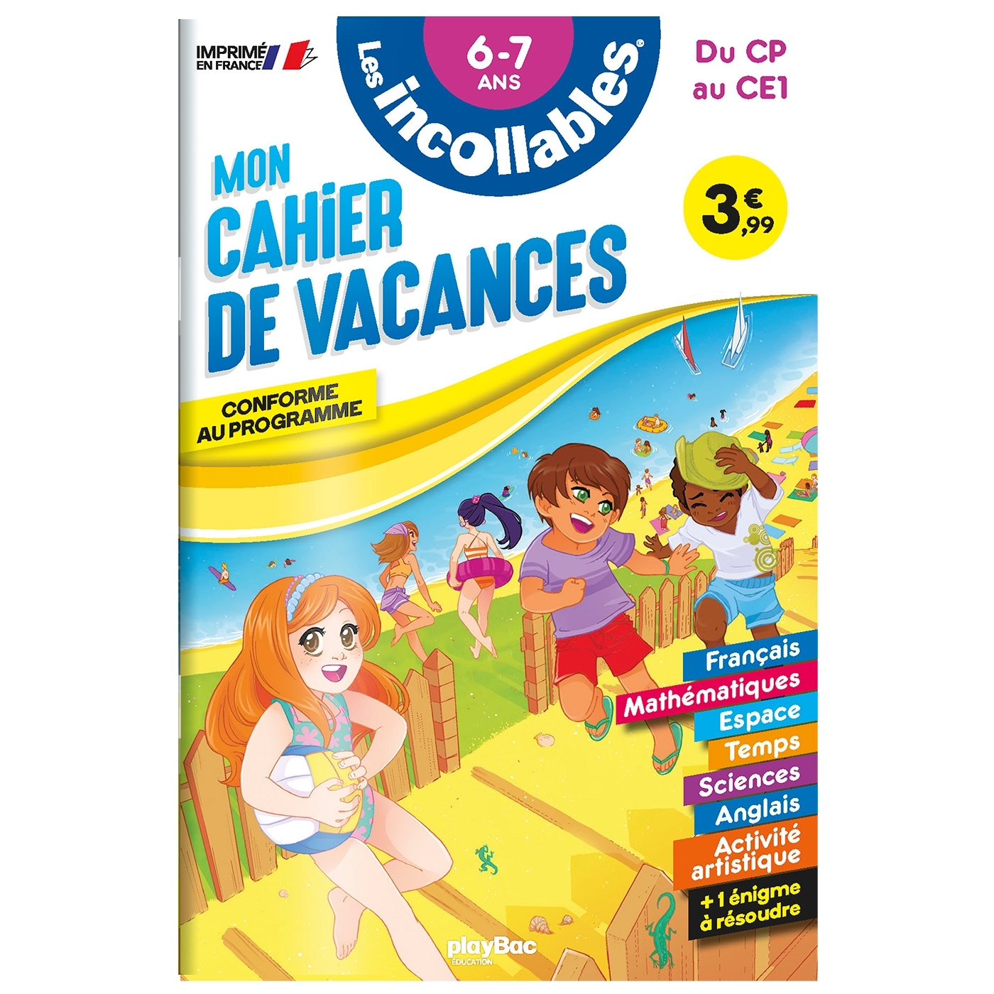 Cahier de vacances 2026 - Les incollables - CP au CE1 - 6/7 ans
