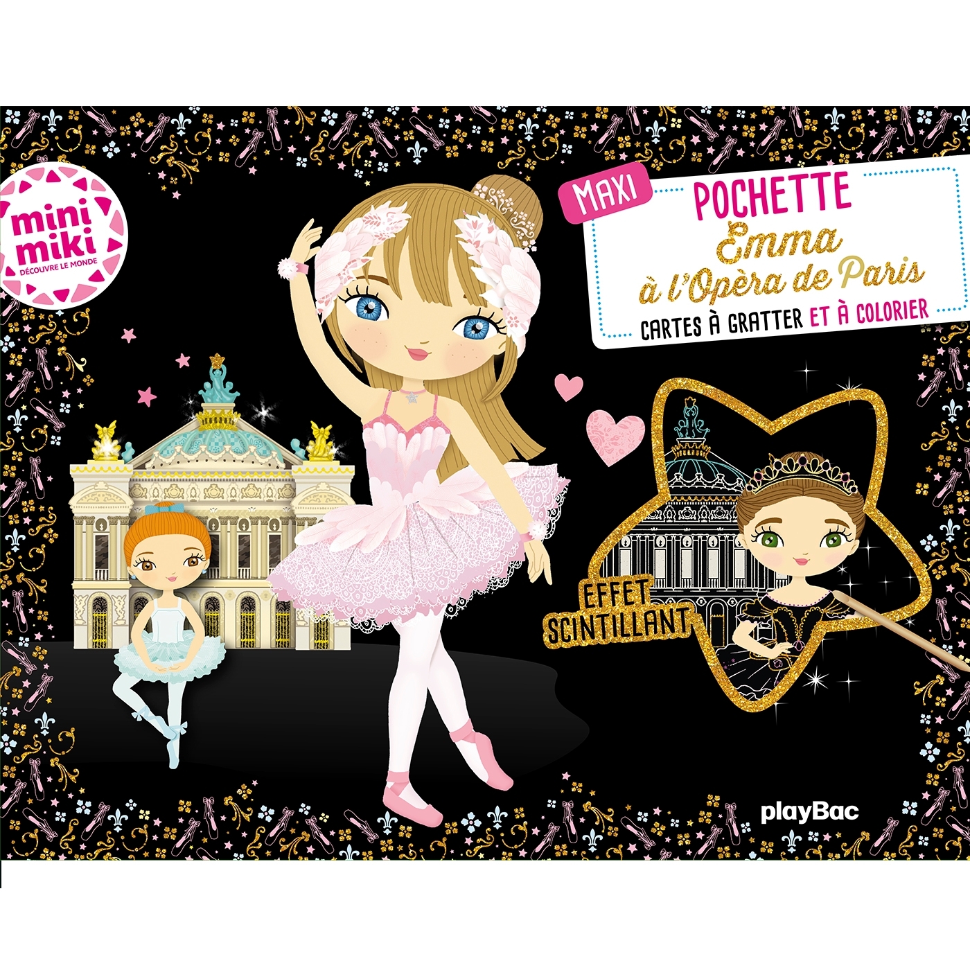 Maxi pochette Emma à l'Opéra de Paris - Cartes à gratter et à colorier