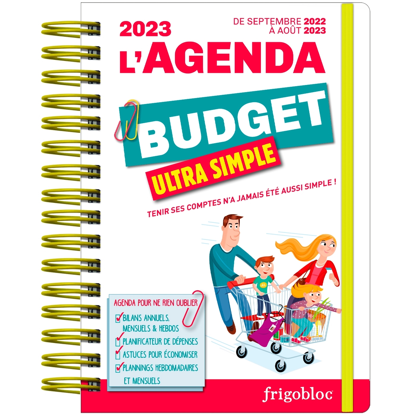 Agenda 2023 Ultra Simple du budget ! (de sept. 2022 à août 2023)