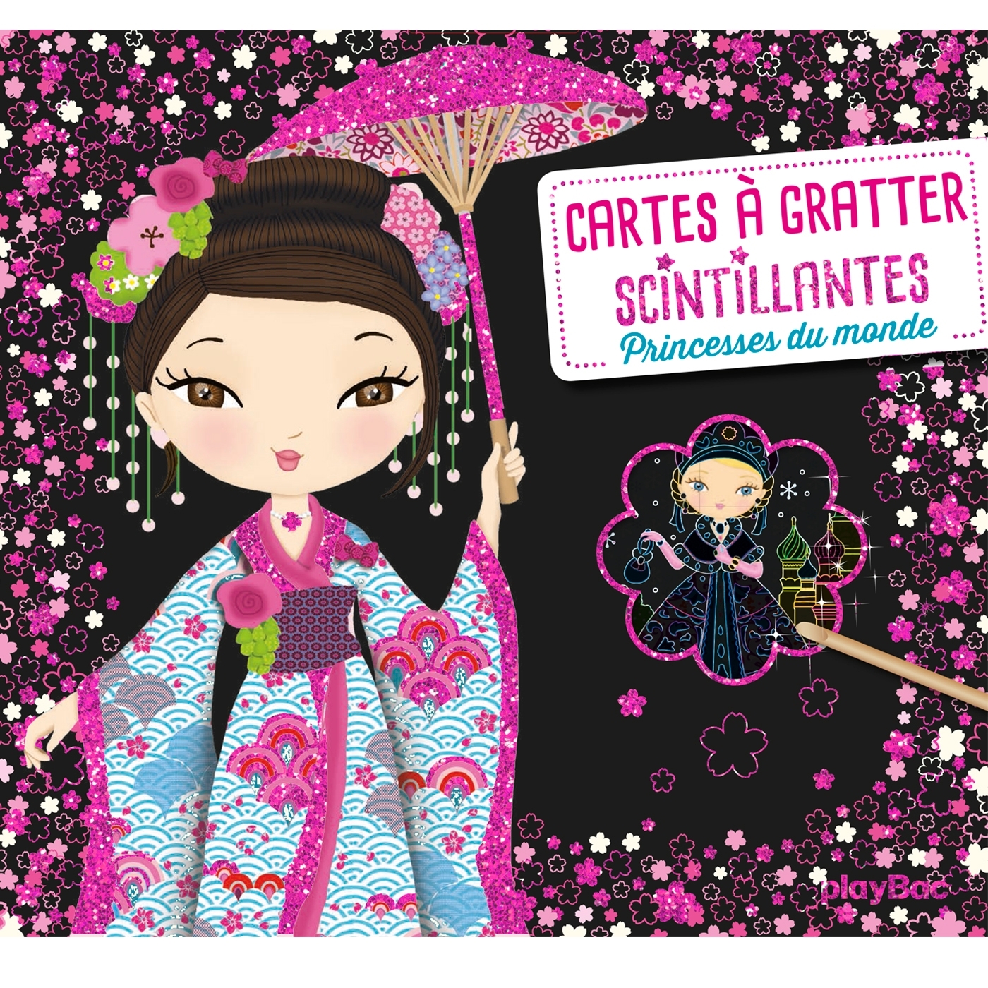 Cartes à gratter scintillantes -  Princesses du monde - Minimiki