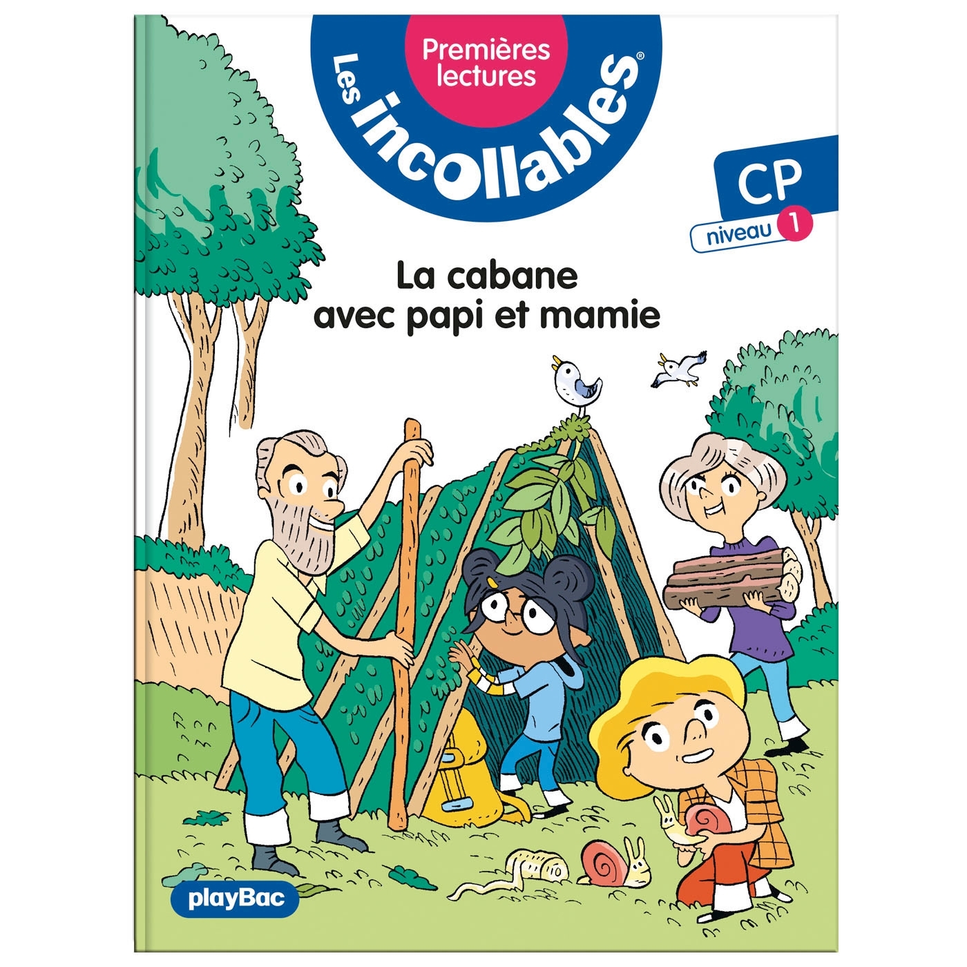 Les incollables - Premières lectures - Tome 14 - La cabane avec papi et mamie - niv. 1