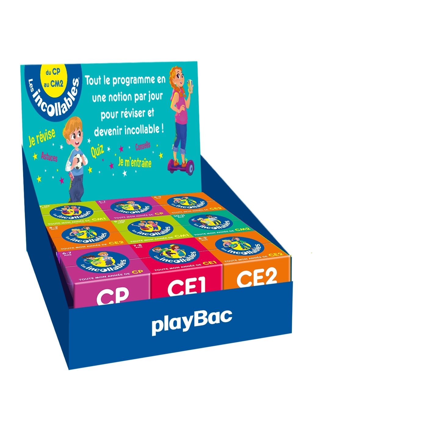 PLV 27 EX. MINI CALENDRIER INCOLLABLES - JUILL 19