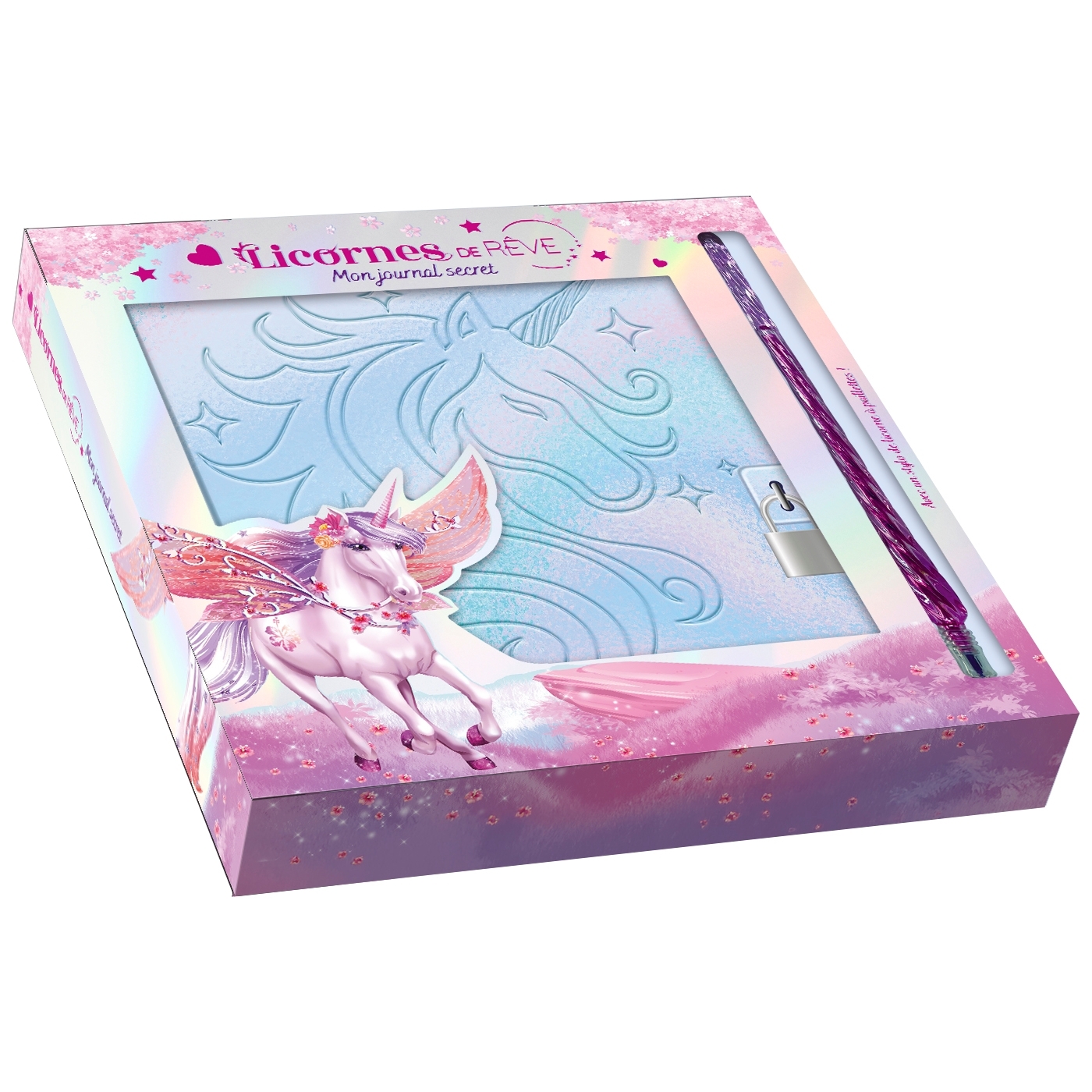 Licornes de rêve - Mon journal secret avec stylo licorne