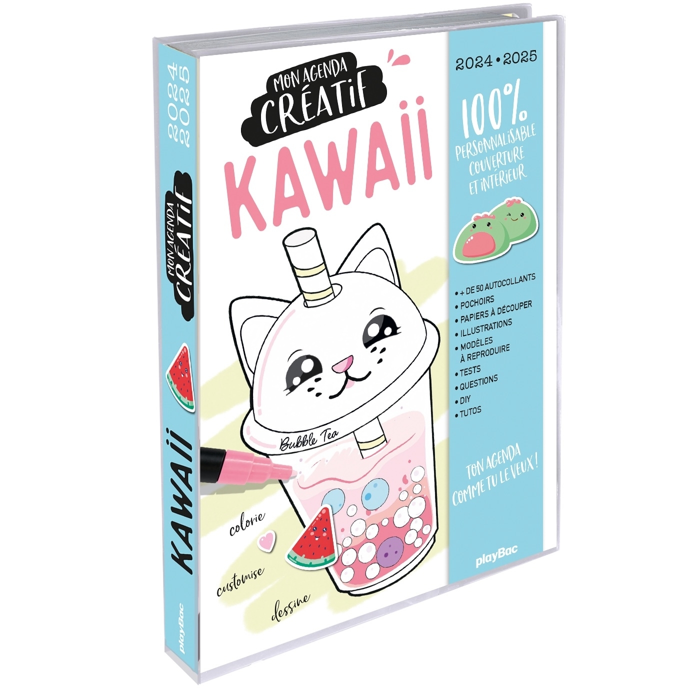 Mon agenda créatif Kawaii 2024-2025