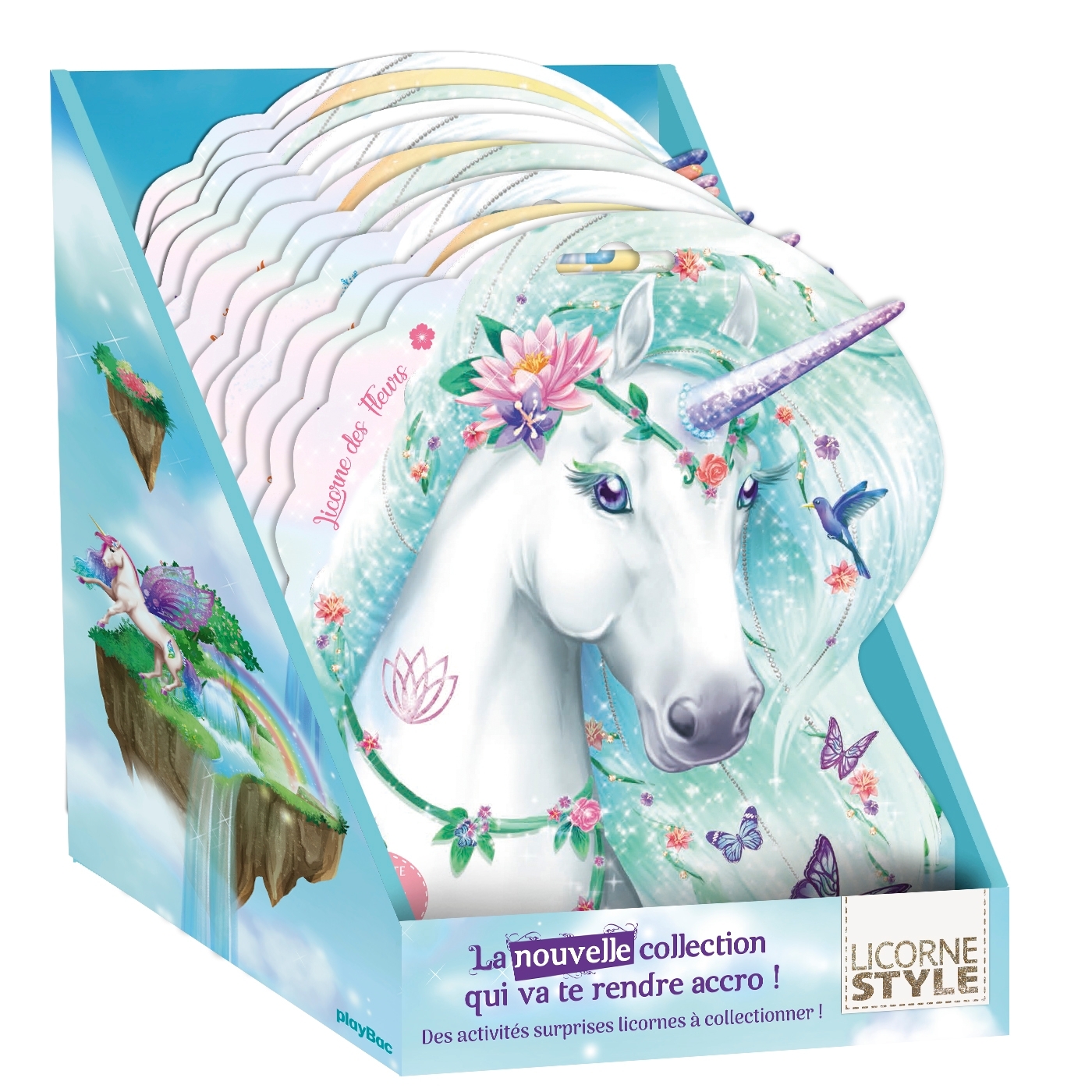 Boîte vendeuse 12 ex Pochette créative Licorne Style - Septembre 2020