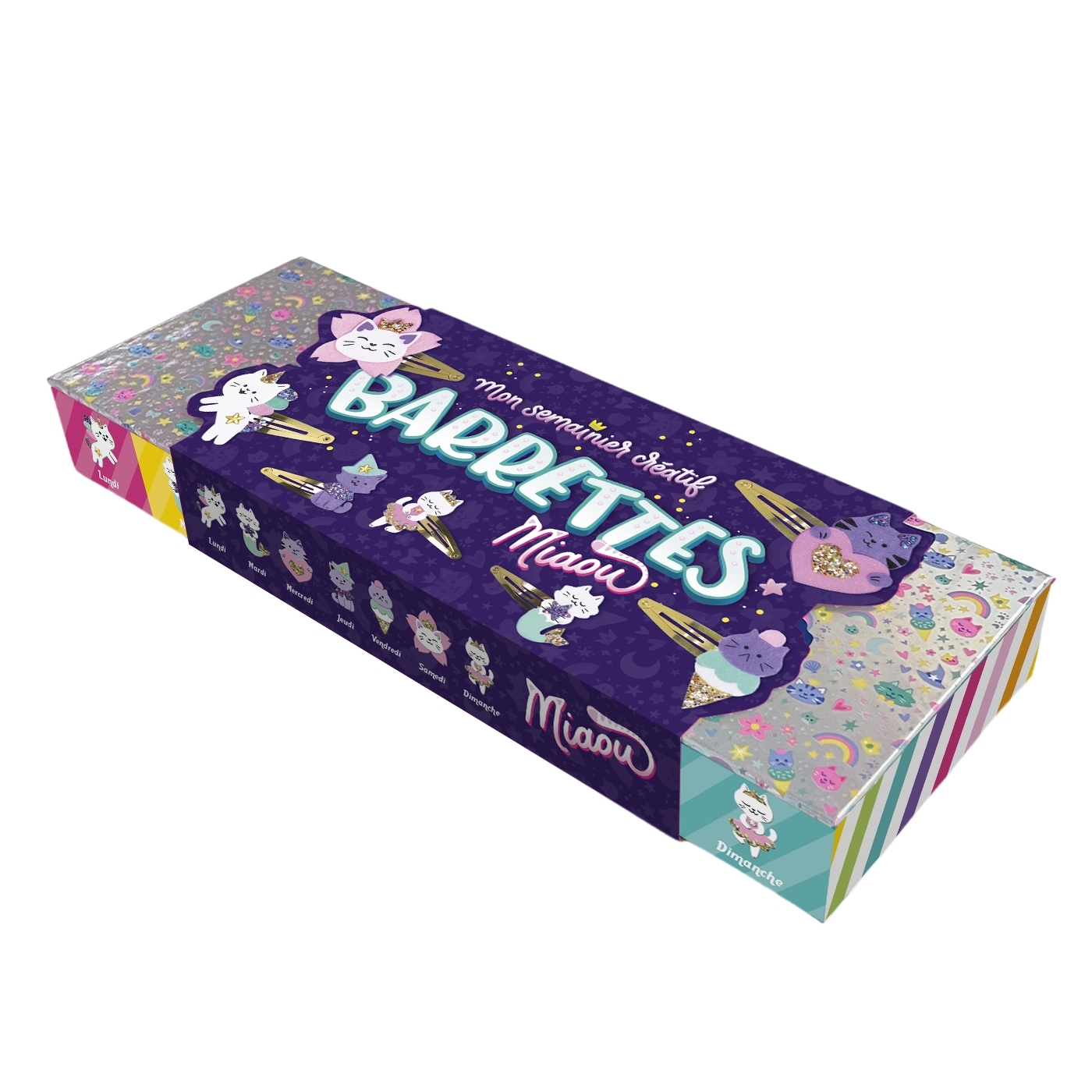 Mon semainier créatif  barrettes Miaou