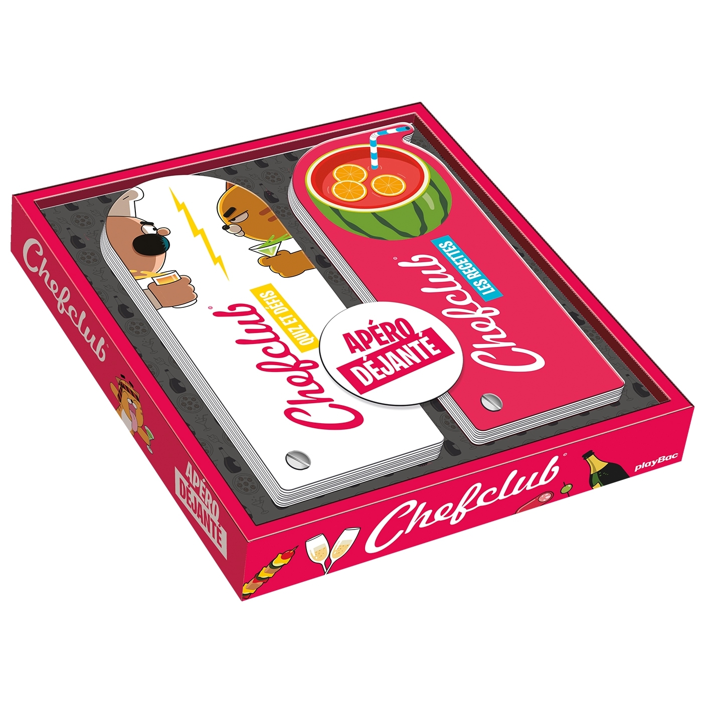 Coffret 2 éventails apéro déjanté Chefclub