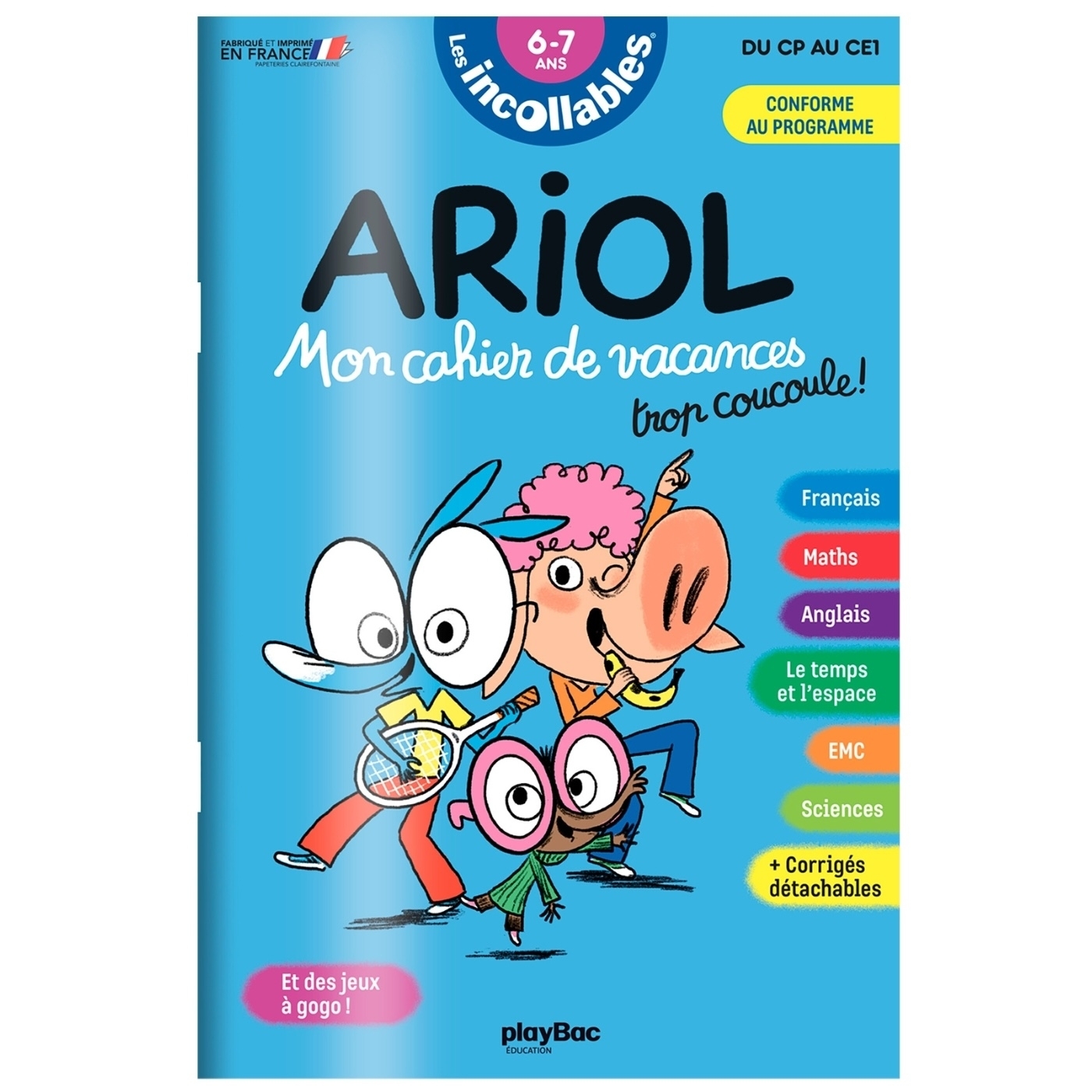 Cahier de vacances 2026 Ariol - Les incollables - CP au CE1 - 6/7 ans