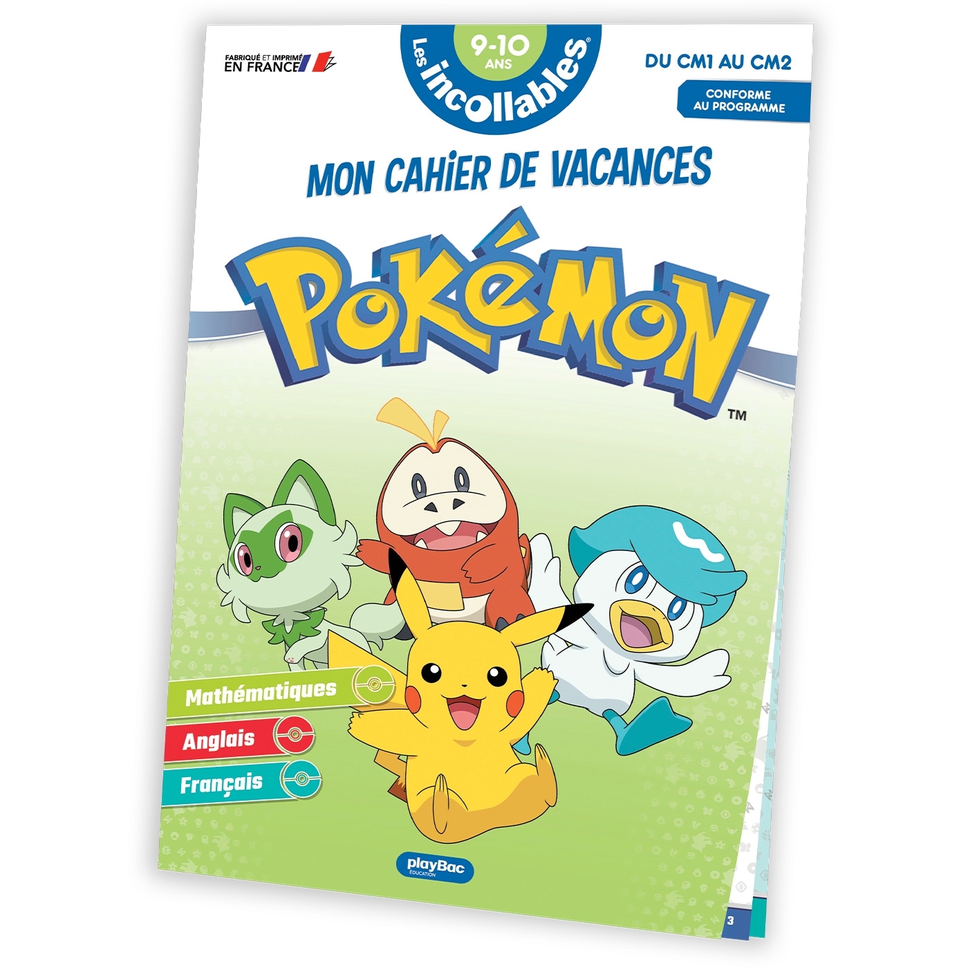 Cahier de vacances Pokémon 2026 - Du CM1 au CM2