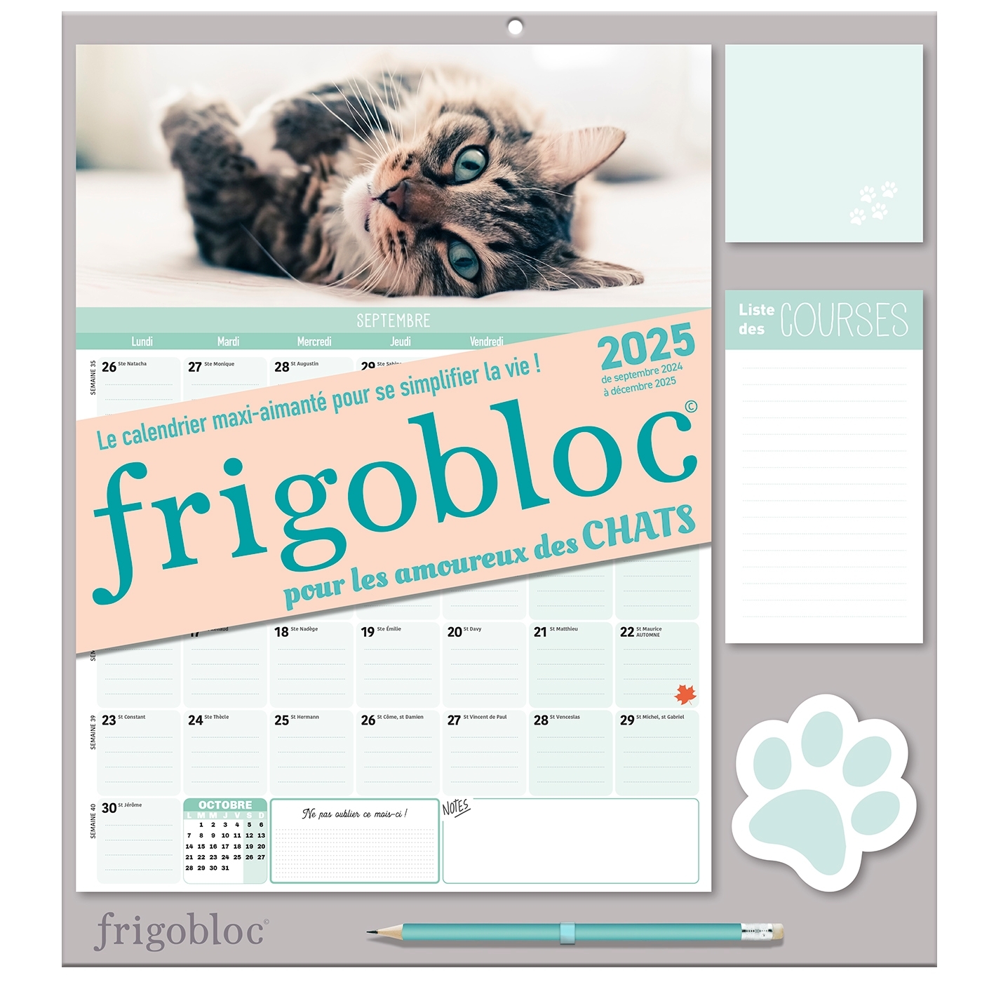Frigobloc Mensuel 2025 Chats (de sept. 2024 à déc. 2025)