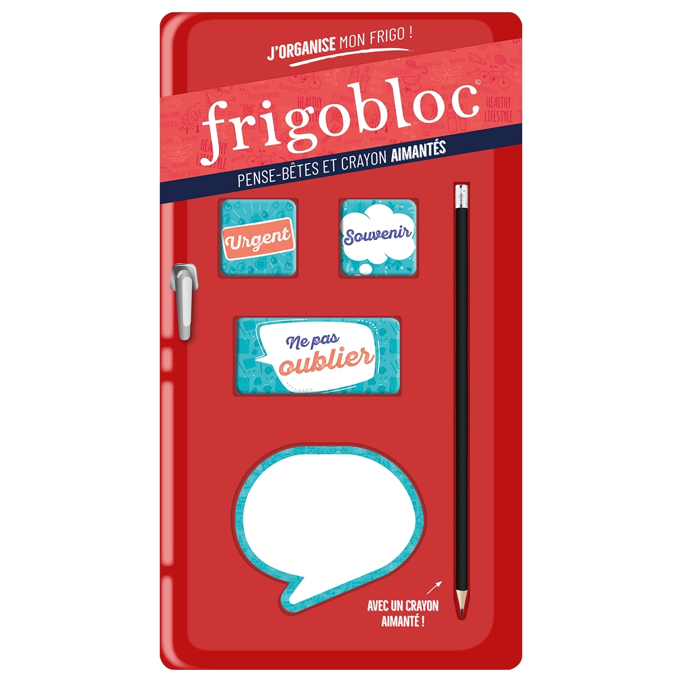FRIGOBLOC - PENSE-BÊTES ET CRAYON AIMANTÉS