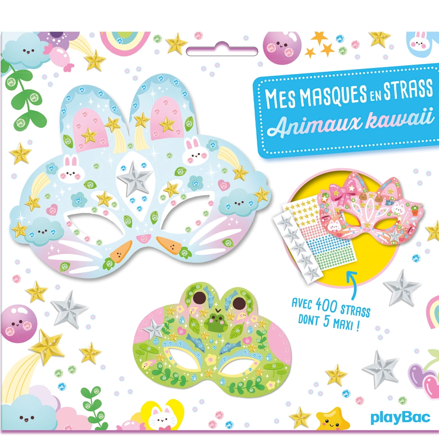 Mes masques en strass - Animaux Kawaii