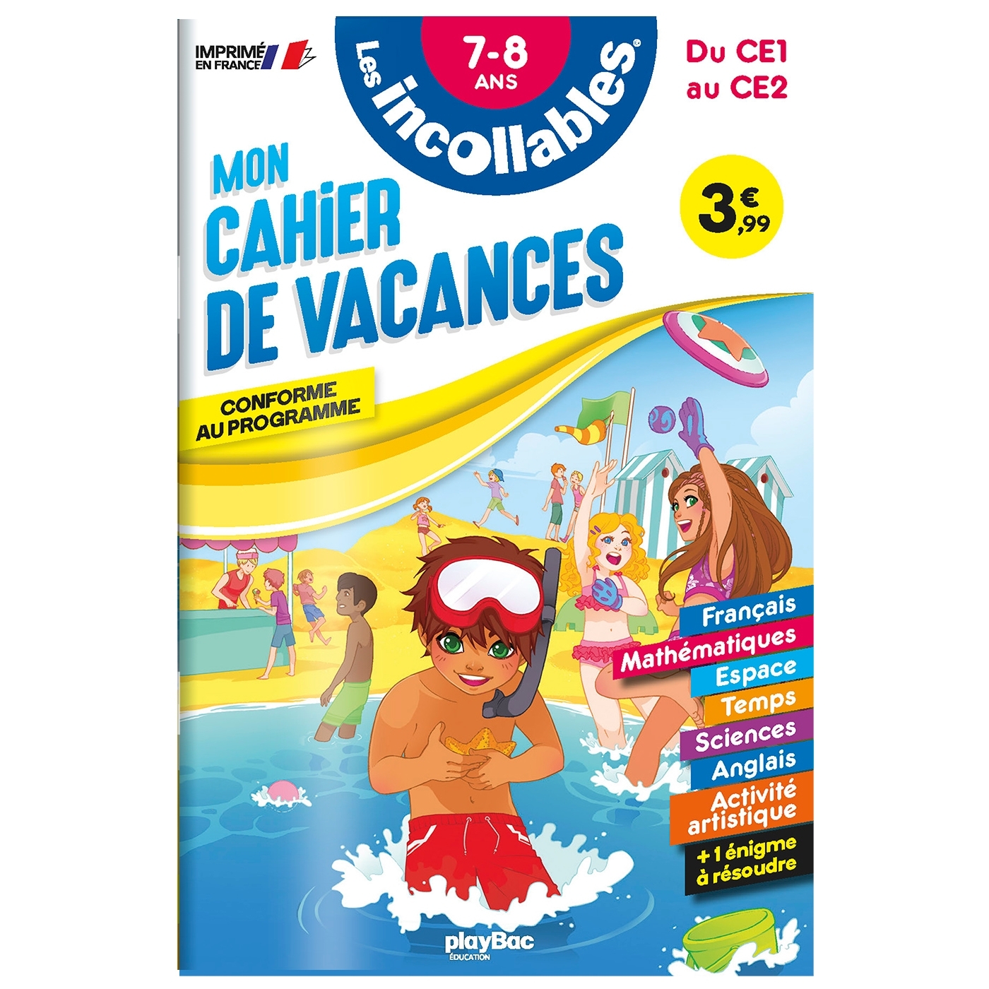 Cahier de vacances 2026 - Les incollables - CE1 au CE2 - 7/8 ans