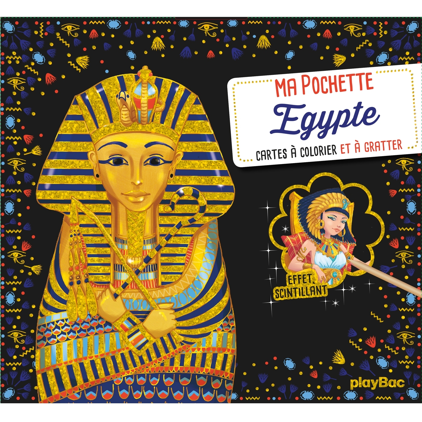 Ma pochette Egypte - Cartes à gratter et à colorier