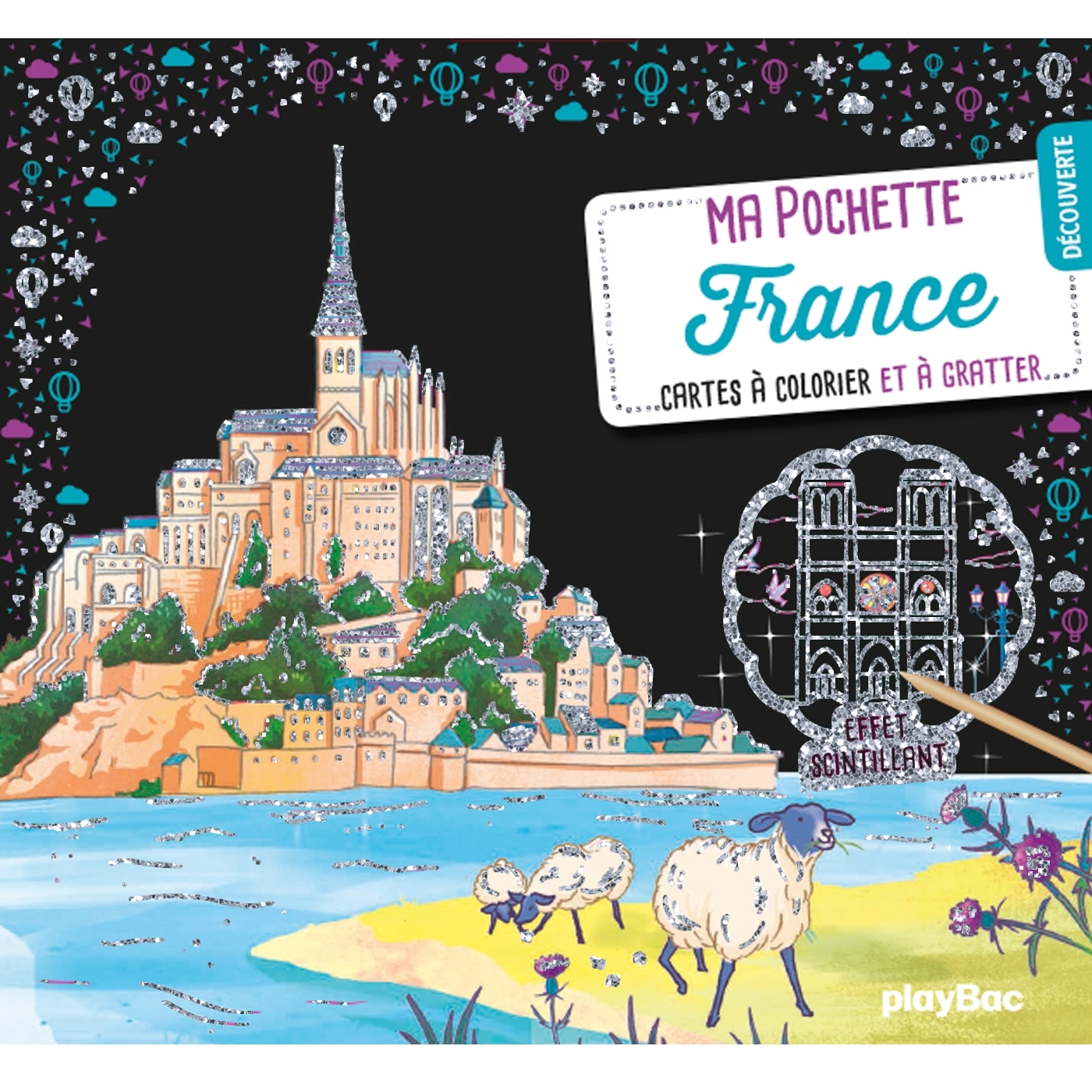 Ma pochette France - Cartes à gratter et à colorier