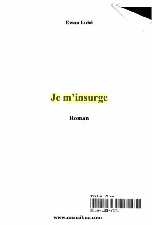 Je m'insurge